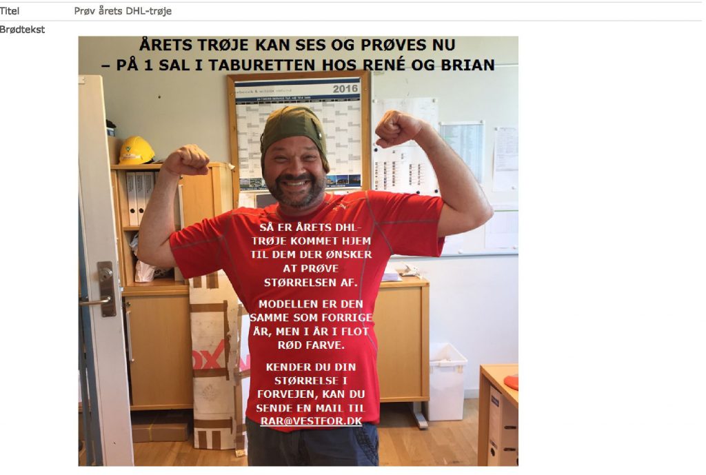 Brian i årets DHL-trøje